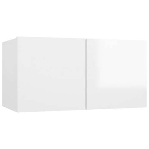 Viseći TV ormarić bijeli visokog sjaja 60 x 30 x 30 cm - Visoko sjajno bijela 1 Cijena