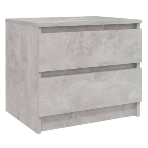 Noćni ormarić siva boja betona 50x39x43,5 cm konstruirano drvo - Beton siva 1 Cijena