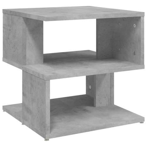 Bočni stolić siva boja betona 40 x 40 x 40 cm konstruirano drvo - Beton siva 1 Cijena