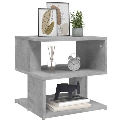 Bočni stolić siva boja betona 40 x 40 x 40 cm konstruirano drvo - Beton siva 1 Cijena