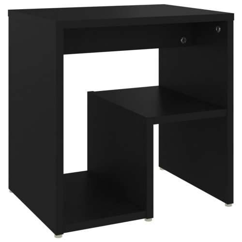 Noćni ormarići 2 kom crni 40 x 30 x 40 cm od konstruiranog drva - Crna 2 Cijena