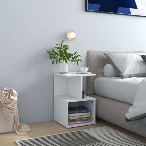 Noćni ormarići 2 kom bijeli 35 x 35 x 55 cm konstruirano drvo - Bijela 2 Cijena