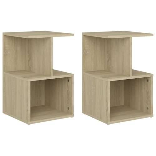 Noćni ormarići 2 kom boja hrasta 35x35x55 cm konstruirano drvo - sonoma hrast 2 Cijena