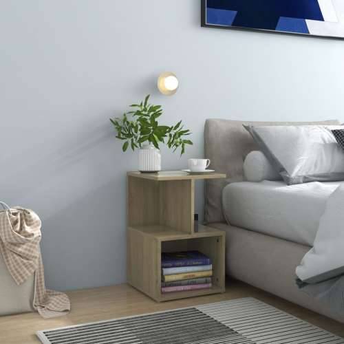 Noćni ormarići 2 kom boja hrasta 35x35x55 cm konstruirano drvo - sonoma hrast 2 Cijena