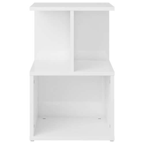 Noćni ormarići 2 kom sjajni bijeli 35x35x55cm konstruirano drvo - Visoko sjajno bijela 2 Cijena