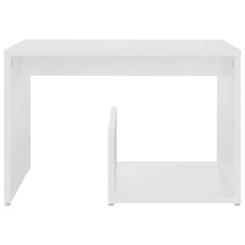 Bočni stolić bijeli 59 x 36 x 38 cm od konstruiranog drva - Bijela 1 Cijena
