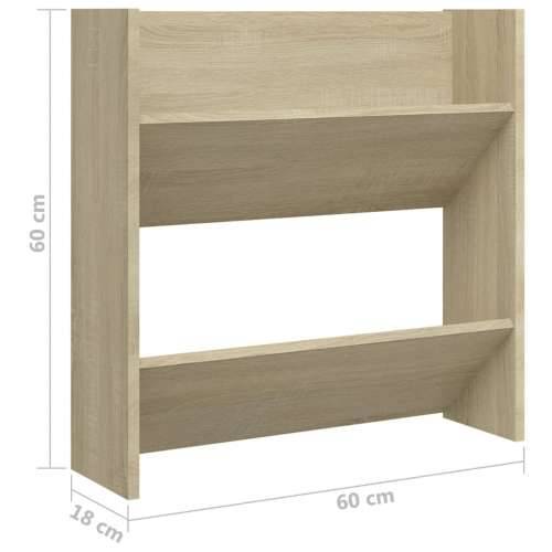 Zidni ormarići za cipele 2 kom boja hrasta 60x18x60 cm drveni - sonoma hrast 2 60 cm 1 Cijena