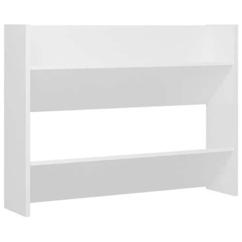 Zidni ormarić za cipele bijeli 80x18x60 cm konstruirano drvo - Bijela 1 60 cm 80 cm Cijena
