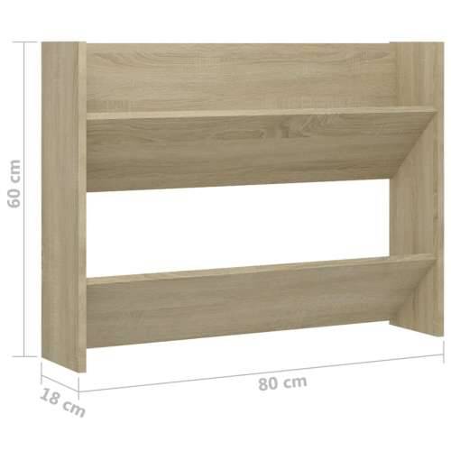 Zidni ormarić za cipele boja hrasta 80 x 18 x 60 cm drveni - sonoma hrast 1 60 cm 80 cm Cijena