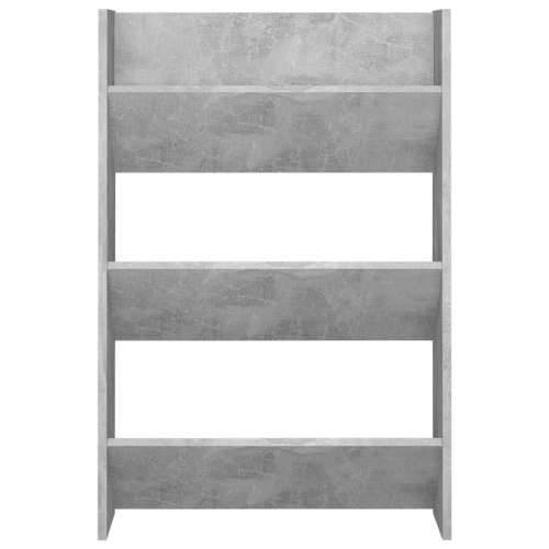 Zidni ormarić za cipele siva boja betona 60 x 18 x 90 cm drveni - Beton siva 1 90 cm 60 cm Cijena