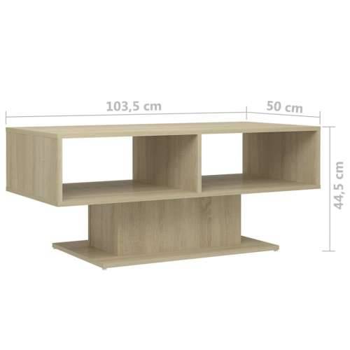 Stolić za kavu boja hrasta 103,5x50x44,5 cm konstruirano drvo - sonoma hrast 1 Cijena