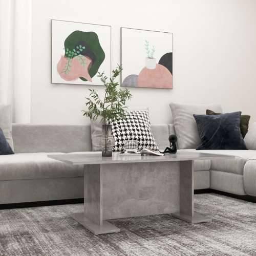 Stolić za kavu siva boja betona 103,5 x 60 x 40 cm od iverice - Beton siva 1 Cijena