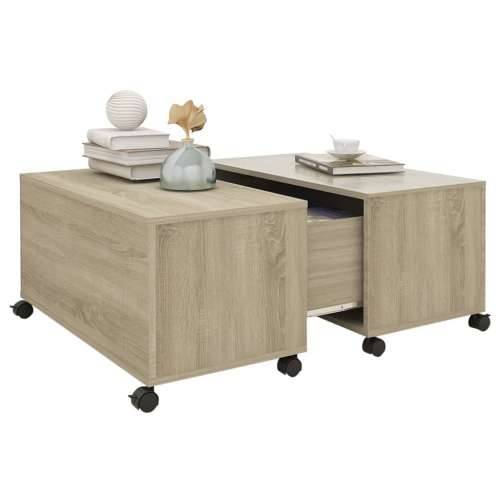 Stolić za kavu boja hrasta sonome 75 x 75 x 38 cm od iverice - sonoma hrast 1 Cijena