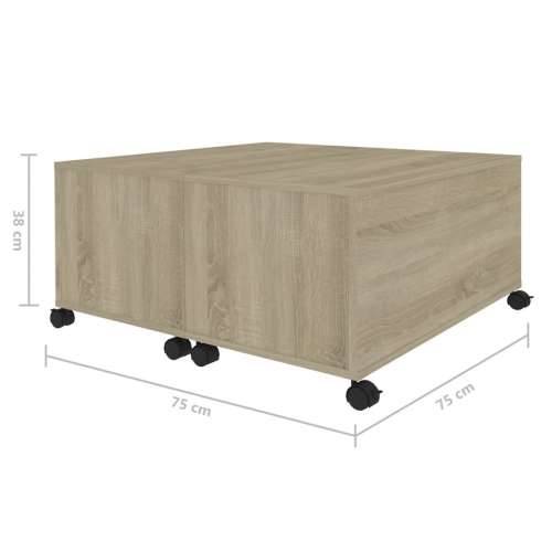 Stolić za kavu boja hrasta sonome 75 x 75 x 38 cm od iverice - sonoma hrast 1 Cijena