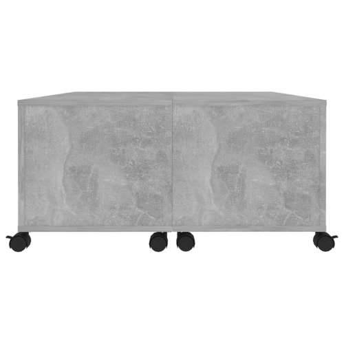 Stolić za kavu siva boja betona 75 x 75 x 38 cm od iverice - Beton siva 1 Cijena