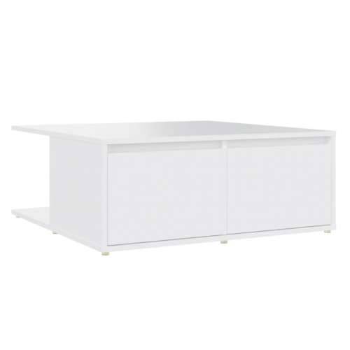 Stolić za kavu bijeli 80 x 80 x 31 cm od konstruiranog drva - Bijela 1 Cijena