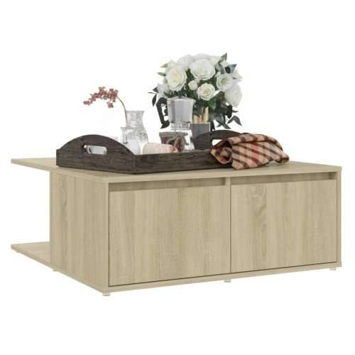 Stolić za kavu boja hrasta sonome 80x80x31 cm konstruirano drvo - sonoma hrast 1 Cijena