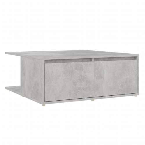 Stolić za kavu siva boja betona 80 x 80 x 31 cm od iverice - Beton siva 1 Cijena