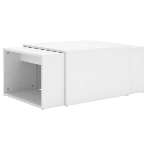 3-dijelni set uklapajućih stolića bijeli 60 x 60 x 38 cm drveni Cijena