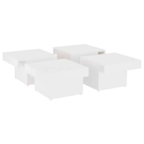 Stolić za kavu bijeli 90 x 90 x 28 cm od konstruiranog drva - Bijela 1 Cijena