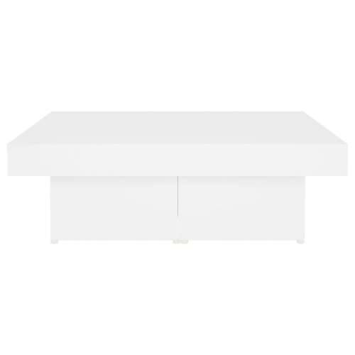 Stolić za kavu bijeli 90 x 90 x 28 cm od konstruiranog drva - Bijela 1 Cijena