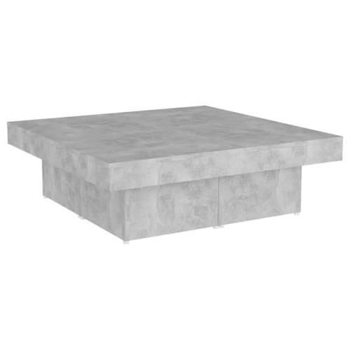 Stolić za kavu boja betona 90 x 90 x 28 cm konstruirano drvo - Beton siva 1 Cijena