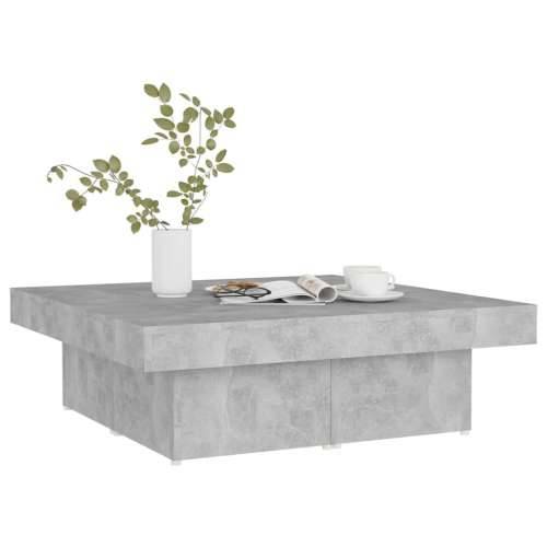 Stolić za kavu boja betona 90 x 90 x 28 cm konstruirano drvo - Beton siva 1 Cijena