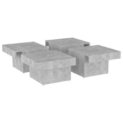 Stolić za kavu boja betona 90 x 90 x 28 cm konstruirano drvo - Beton siva 1 Cijena