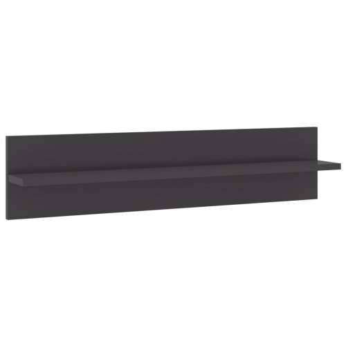 Zidne police 4 kom sjajne sive 80x11,5x18 cm konstruirano drvo - visoko sjajno siva 4 1 Cijena