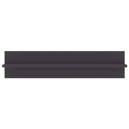Zidne police 4 kom sjajne sive 80x11,5x18 cm konstruirano drvo - visoko sjajno siva 4 1 Cijena