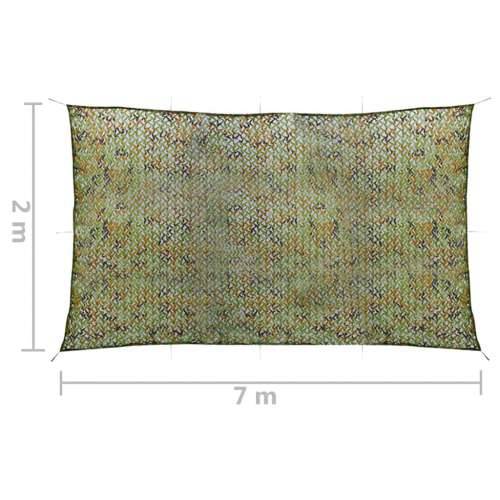 Kamuflažna mreža s torbom za pohranu 2 x 7 m zelena - Zelena 200 x 700 cm Cijena