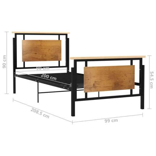 Okvir za krevet metalni 90 x 200 cm - 90 x 200 cm Cijena
