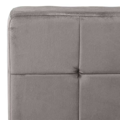 Stolica za opuštanje 65 x 79 x 87 cm svjetlosiva baršunasta - Svjetlosiva 1 Cijena