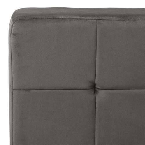 Stolica za opuštanje 65 x 79 x 87 cm tamnosiva baršunasta - Tamno siva 1 Cijena