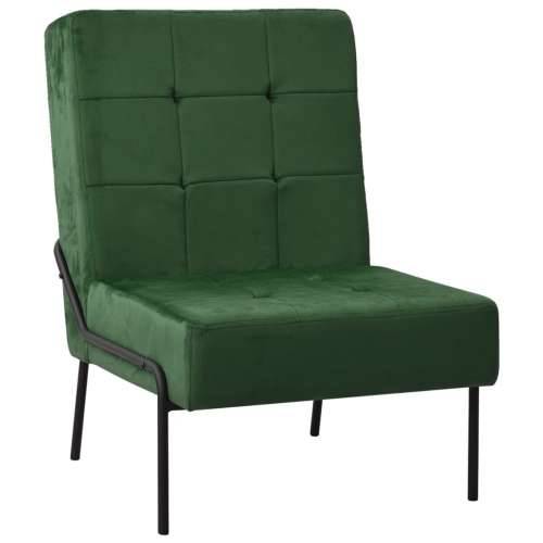 Stolica za opuštanje 65 x 79 x 87 cm tamnozelena baršunasta - Tamnozelena 1 Cijena