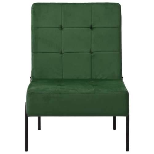 Stolica za opuštanje 65 x 79 x 87 cm tamnozelena baršunasta - Tamnozelena 1 Cijena