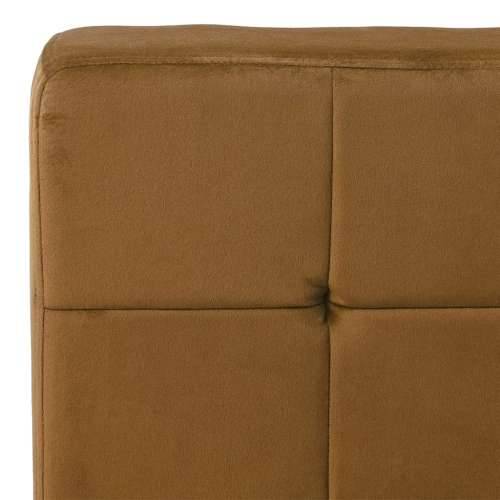 Stolica za opuštanje 65 x 79 x 87 cm smeđa baršunasta - Smeđa 1 Cijena