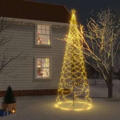 Božićno drvce s metalnim stupom 1400 LED tople bijele 5 m Cijena