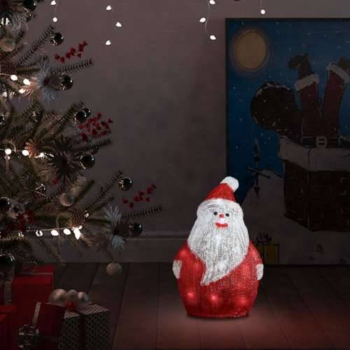 LED božićna akrilna figura Djeda Mraza unutarnja i vanjska 28cm Cijena