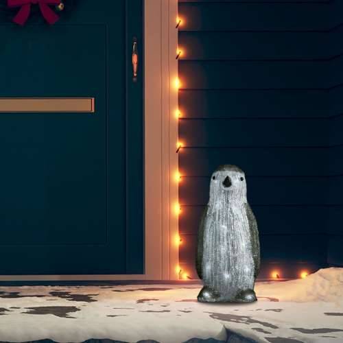LED božićna akrilna figura pingvina unutarnja i vanjska 30 cm Cijena