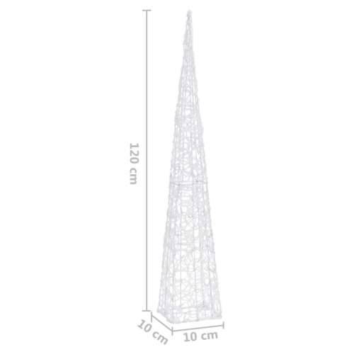 Akrilni ukrasni stožac s LED svjetlima raznobojni 120 cm Cijena