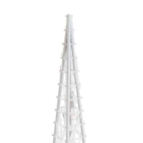Set akrilnih ukrasnih LED stožaca hladno bijeli 30/45/60 cm - Hladna bijela 30/45/60 cm 1 s baterijom Cijena