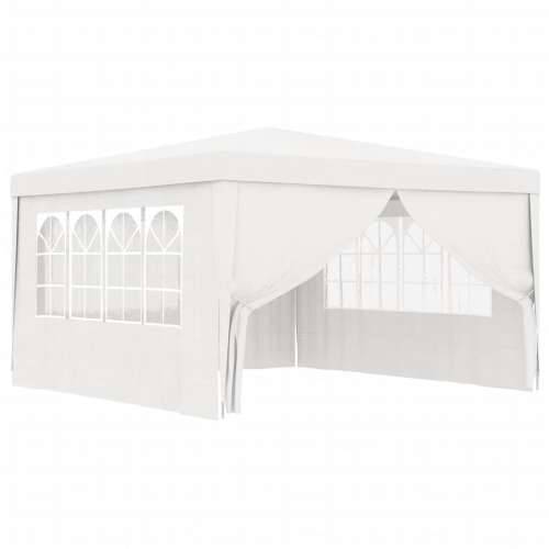 Profesionalni šator za zabave 4 x 4 m bijeli 90 g/m²