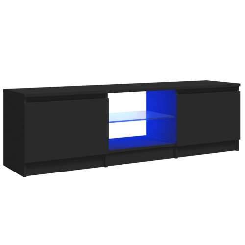 TV ormarić s LED svjetlima crni 120 x 30 x 35,5 cm - Crna 120 x 30 x 35.5 cm 1 Cijena