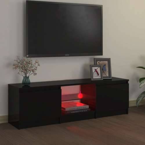 TV ormarić s LED svjetlima crni 120 x 30 x 35,5 cm - Crna 120 x 30 x 36 cm 1 Cijena