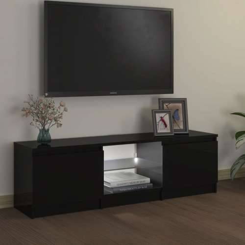 TV ormarić s LED svjetlima crni 120 x 30 x 35,5 cm - Crna 120 x 30 x 36 cm 1 Cijena