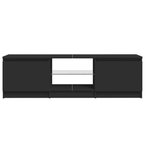 TV ormarić s LED svjetlima crni 120 x 30 x 35,5 cm - Crna 120 x 30 x 36 cm 1 Cijena