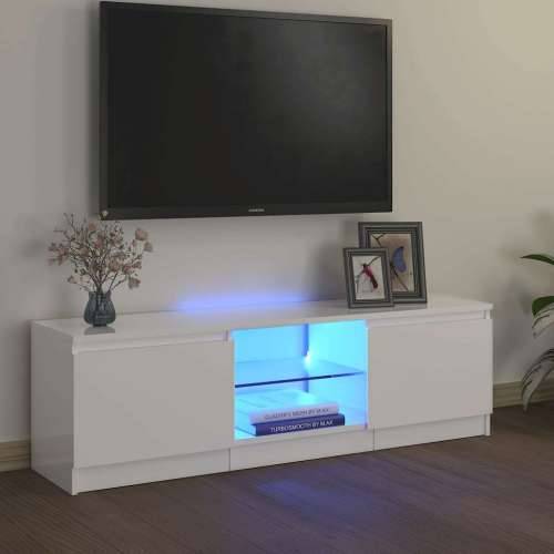 TV ormarić s LED svjetlima visoki sjaj bijeli 120x30x36 cm - Visoko sjajno bijela 120 x 30 x 36 cm 1 Cijena