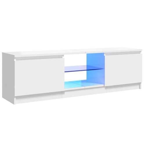TV ormarić s LED svjetlima visoki sjaj bijeli 120x30x36 cm - Visoko sjajno bijela 120 x 30 x 36 cm 1 Cijena