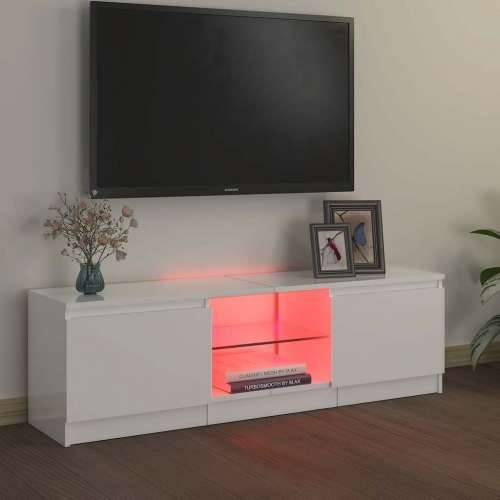 TV ormarić s LED svjetlima visoki sjaj bijeli 120x30x36 cm - Visoko sjajno bijela 120 x 30 x 36 cm 1 Cijena